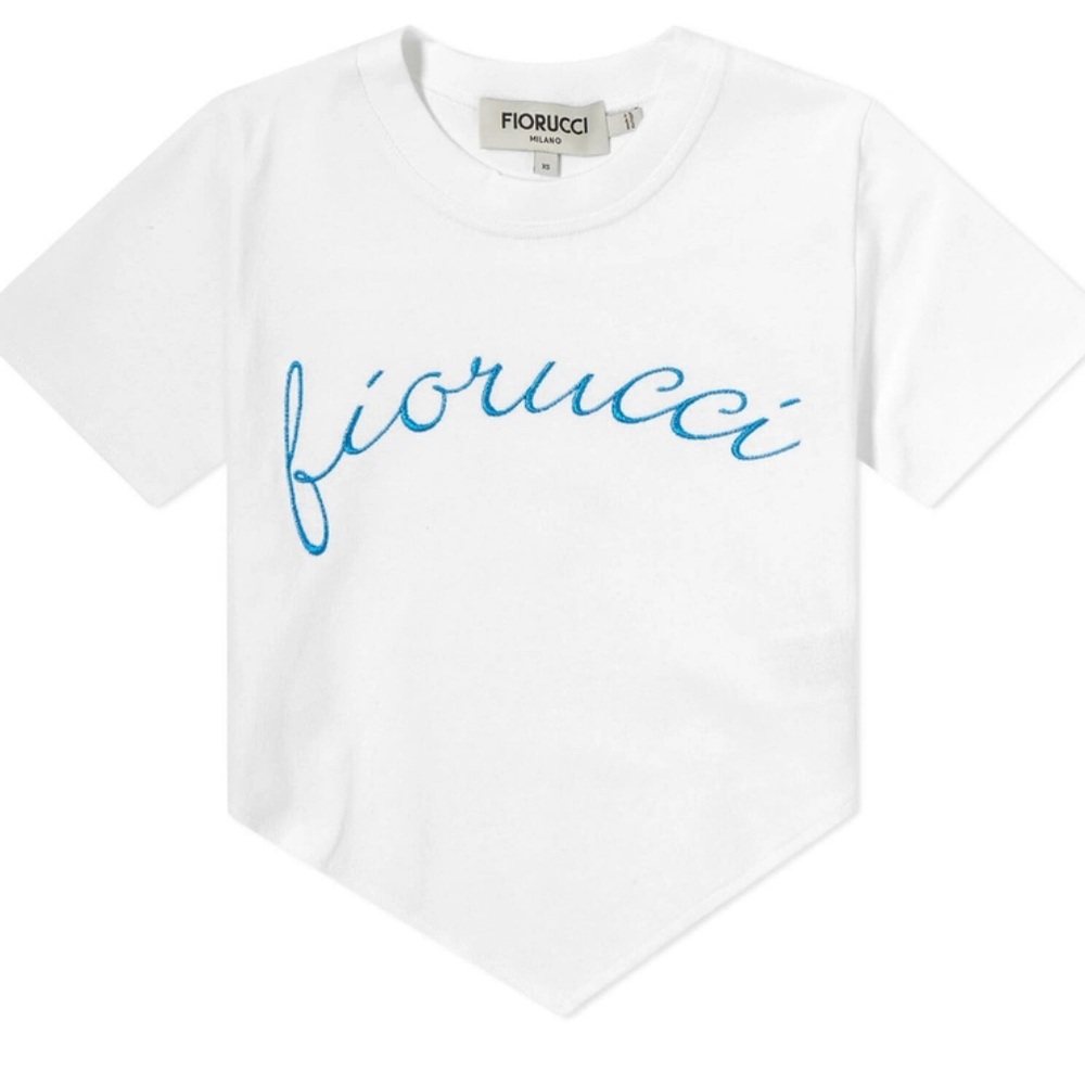 Fiorucci Women's Scroll V T-Shirt in White